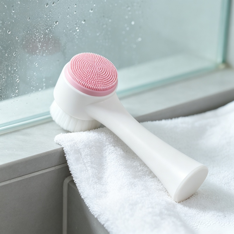 Silicone Face Scrubber Electric - 양면 수동 페이셜 클렌징 브러시, 부드러운