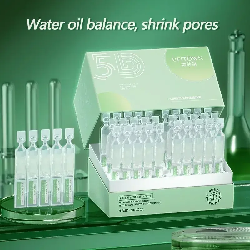 Niacinamide Pore Shrinking Essence - 30개입 살리실산 모공 축소 세럼, 5D