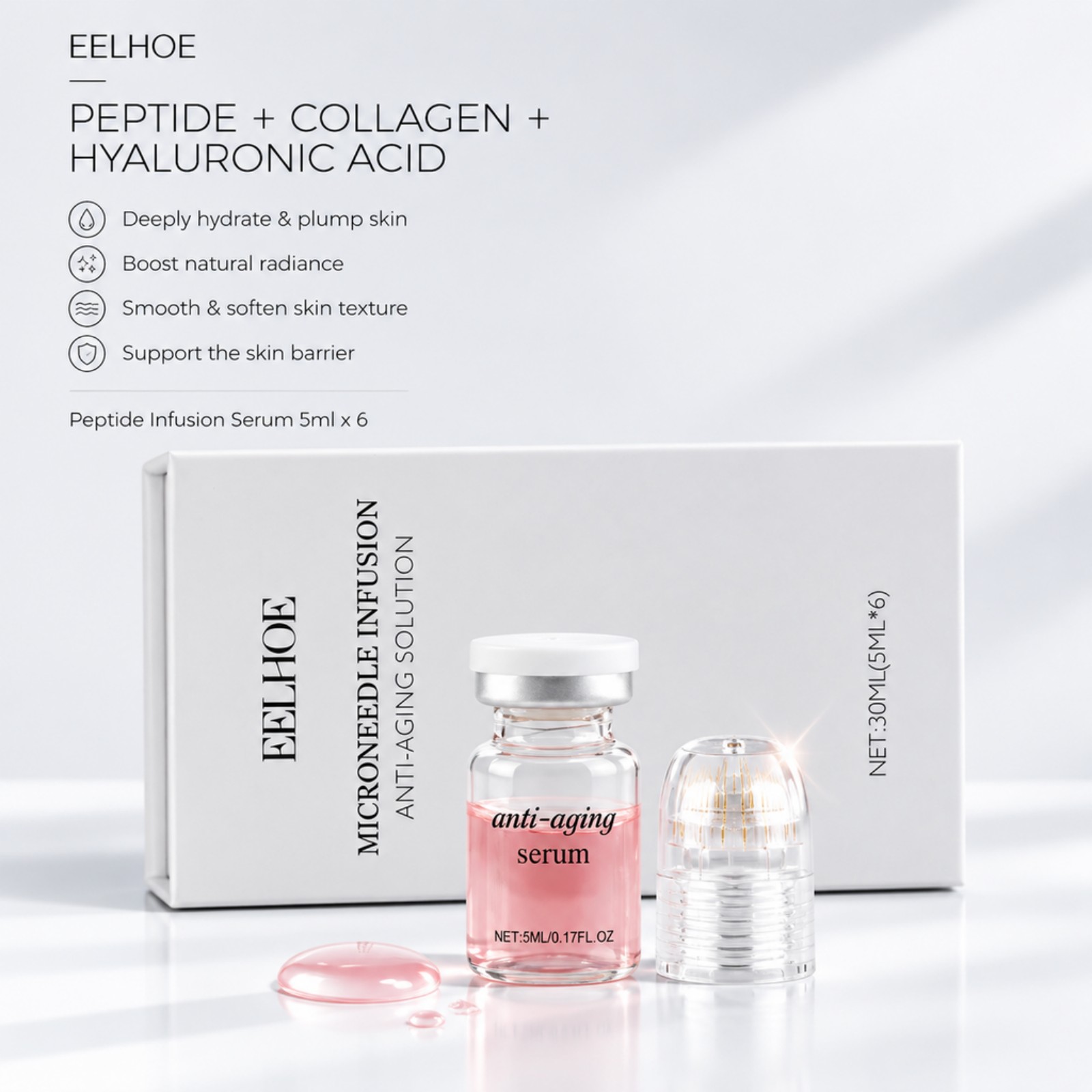 0.2mm 미세침 세럼 키트, 콜라겐, 히알루론산 함유 - Hyaluronic Acid Facial Serum 리뷰 및 가격