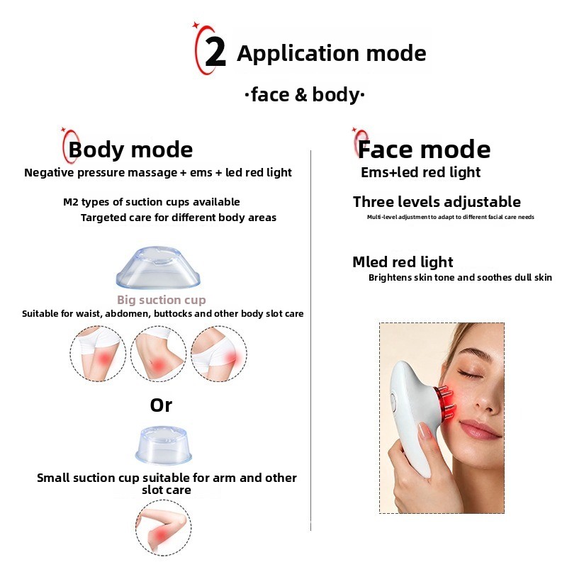 EMS 근육 트레이닝 미용 기기, 음압 흡입, LED  - Massage 리뷰 및 가격